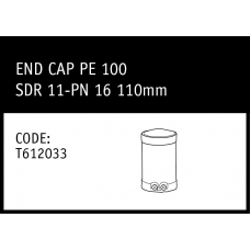 Marley Friatec End Cap PE100 SDR 11PN 16 110mm - T612033